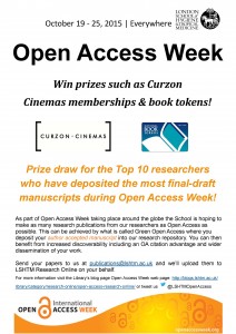 OA Week 2015 Prize Draw Poster