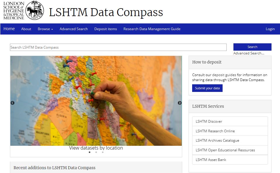 LSHTM Data Compass, the School's research data repository