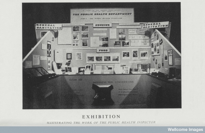 L0074597 Exhibition showing work of public health inspector, 1959