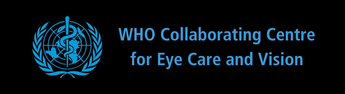 an emblem of the WHO collaborating centre for eye care and vision