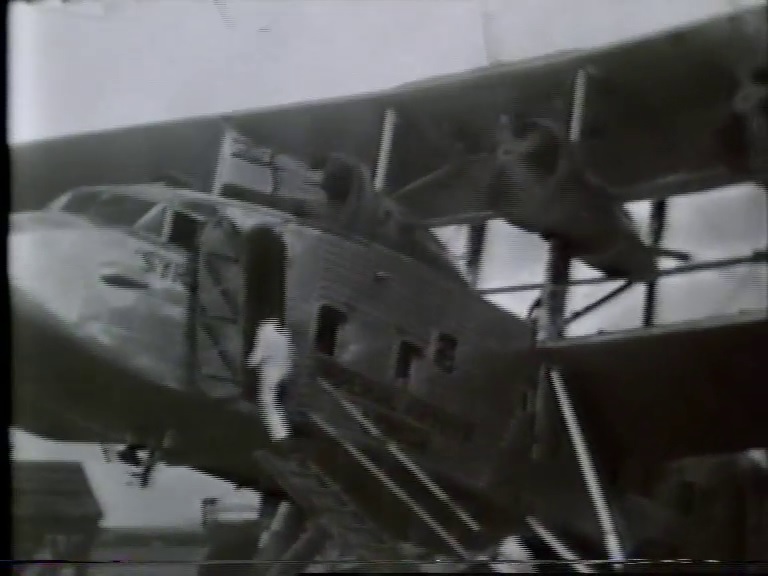 Plane at Croydon Airport, ‘Roads of Africa’ 1936