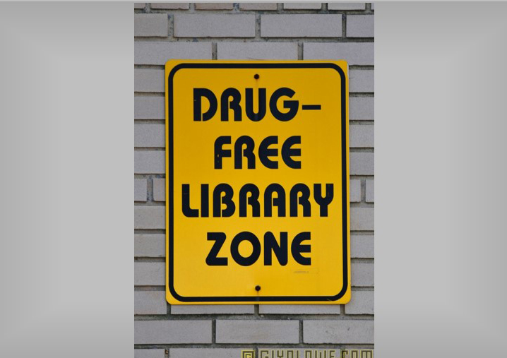 Drug-free-library-zone-sign3