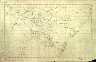 Sleeping sickness map of East Africa