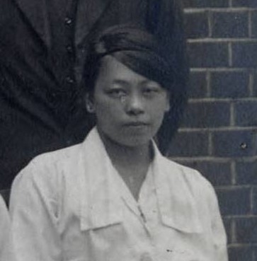 Black and white close up image of Y.H. Hoa Shoo.
