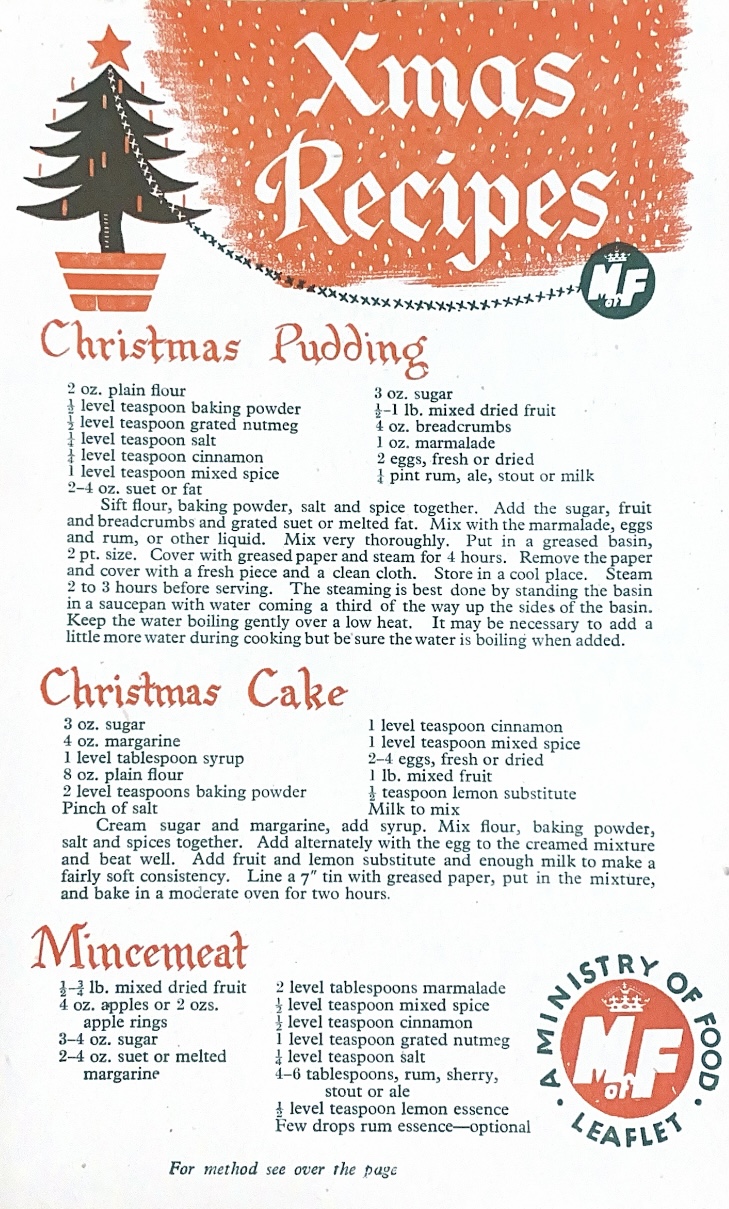 Christmas recipe booklet