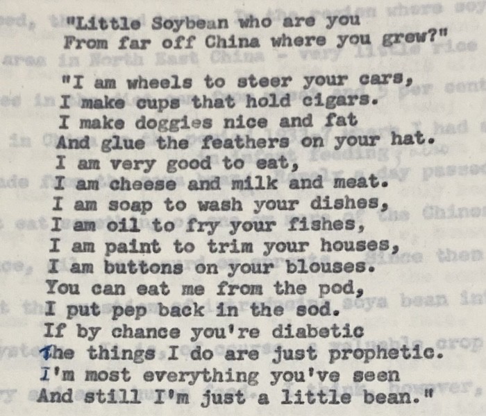 Image of Soybean Poem