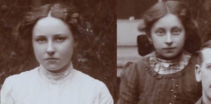 Jane and Louise, lab girls