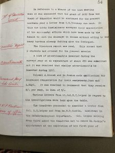 London School of Tropical Medicine minute book