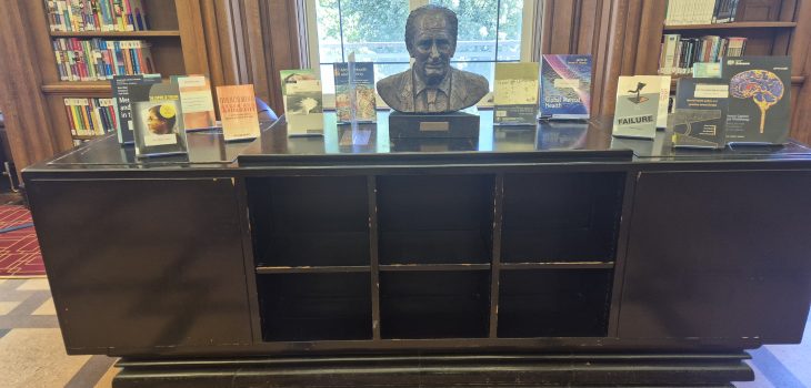 Book display for Mental Health Awareness Week 2026