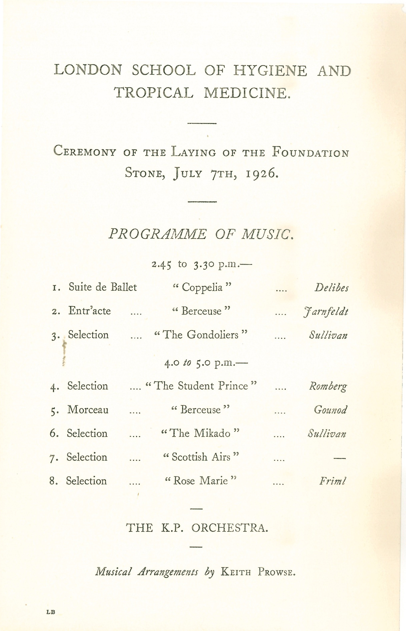 foundation stone ceremony