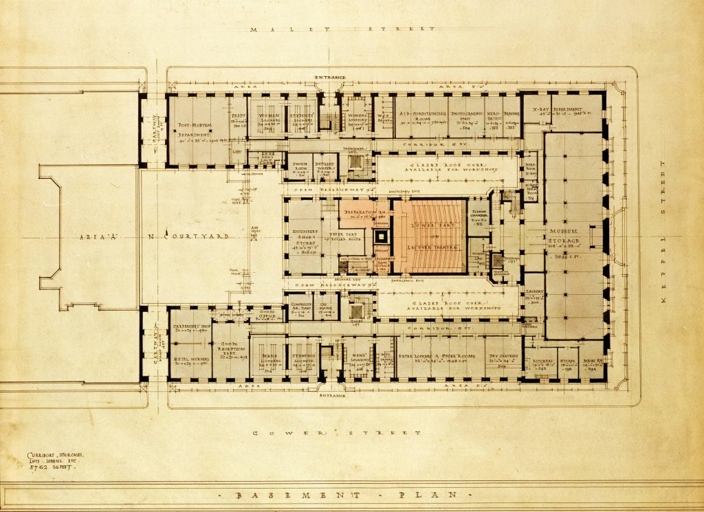 Floor plan in the shape of a capital A. 